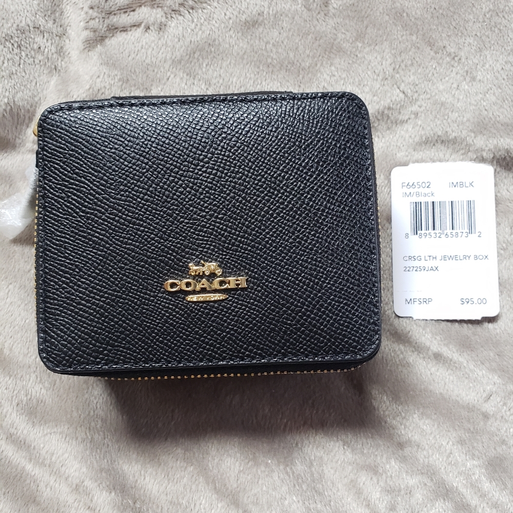 Coach Leather Jewelry Box